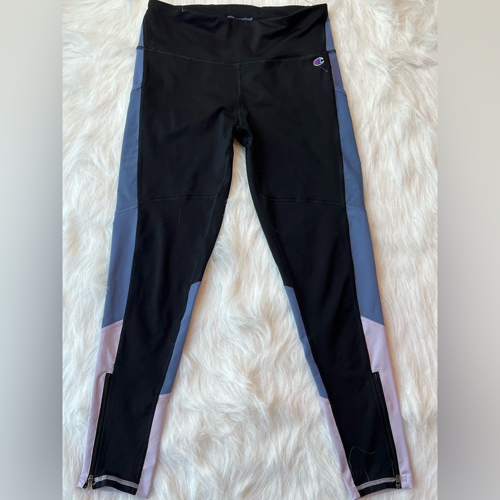 Champion black and purple leggings